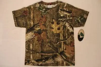 Mossy Oak Break Up Infinity Boys T Shirt Youth Size Large Top Camouflage Hunting • $5.54