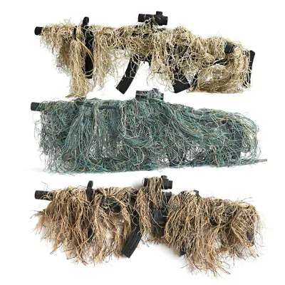 Hunting Rifle Wrap Rope Ghillie Suit Gun Cover CS Camouflage Hunting Accessories • £7.79