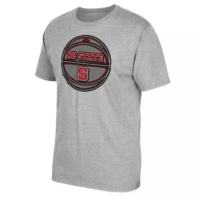 $13.99 • Buy NC State Wolfpack NCAA Adidas  Moving Screen  Basketball  Men's Grey T-Shirt