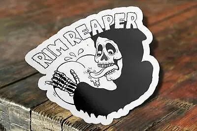 Rim Reaper Sticker Grim Reaper Parody Sticker Meme Sticker For Laptop Phone • $3