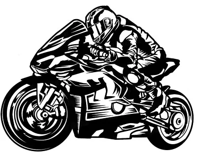 Extra Large 30  Motorbike Van Car Bonnet Sticker Decal Wall Art Racer Tt Racing • £19.99