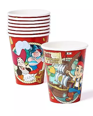 Jake And The Never Land Pirates Disney Kids Birthday Party 9 Oz. Paper Cups • £8.46