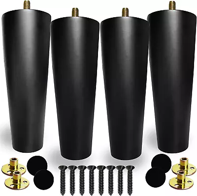 6Inch Wood Furniture Legs 4Pcs Mind Century Couch Legs Replacement For Furnitur • $32.88