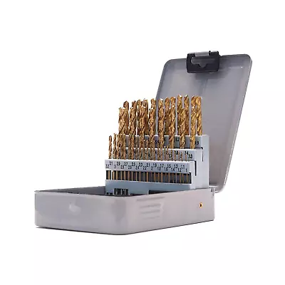 51-Piece Metric Index Drill Bit Set 1.0-6.0 Mm In 0.1 Mm Increments HSS With T • $87.99