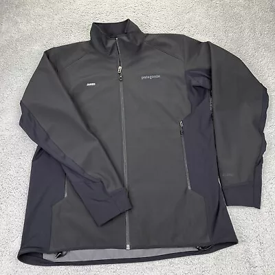 Patagonia Jacket Men's Large Black Adze Hybrid Polartec Soft Shell Coat Full Zip • $35.99