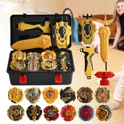 17Pcs Beyblade Gold Burst Portable Box Set Spinning With Grip Launcher Case Toy • $40.90