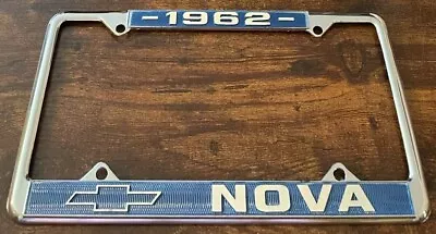 Vintage 1962 Chevy Nova Booster License Plate Frame Chevrolet • $79.99