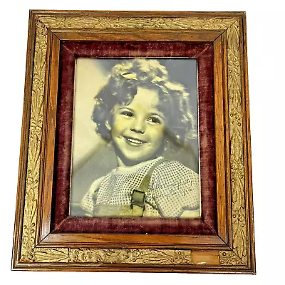 Antique English Victorian Oak Gold Gilt Gesso Wood Picture Frame Fits 8x10 • $37.99