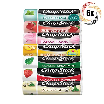 6x Sticks ChapStick Variety Natural Lip Butter | .15oz | Mix & Match Flavors! • $16.54