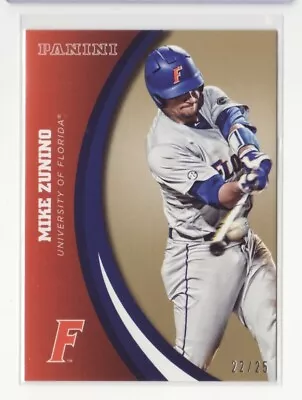 2015 Panini Collegiate Florida Gold #75 Mike Zunino /25 - Flat S/H • $4.99