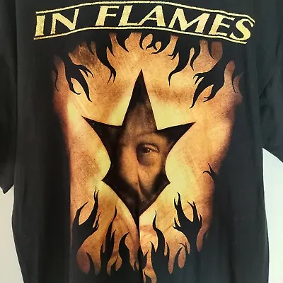 Vintage In Flames Band Metal T-shirt -  XL • £35