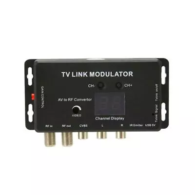 Digital TV Link Modulator AV Converter Infrared Extender UHF RF • £17.27