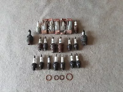 Mixed Lot Vintage Spark Plugs Champion AC Motorcraft Autolite Variety Sizes • $19