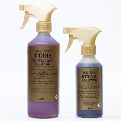 Iodine Disinfectant Spray 500ml Spray Equestrian Animal Free Postage • £12.30