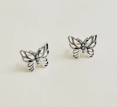 $10.98 • Buy S925 Sterling Silver Hollow Out Butterfly Clip On Ear Cuff No Piercing