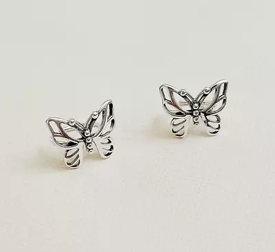 $10.98 • Buy S925 Sterling Silver Hollow Out Butterfly Clip On Ear Cuff No Piercing