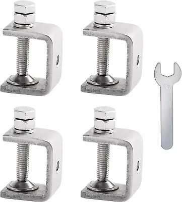 C Clamps 4 Pcs Mini Stainless Steel C-Clamp Set 1 Inch 0-25Mm Woodworking Clam • $11.75