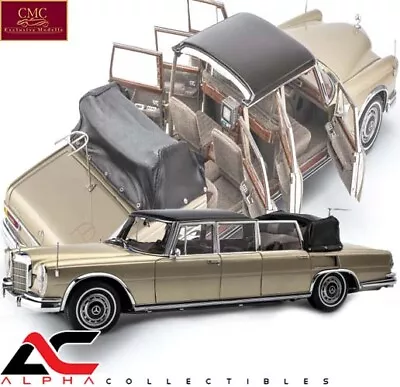 Cmc M-217 1:18 1964-81 Mercedes-benz 600 (w100) Pullman Landealet Fixed Top • $1022.40