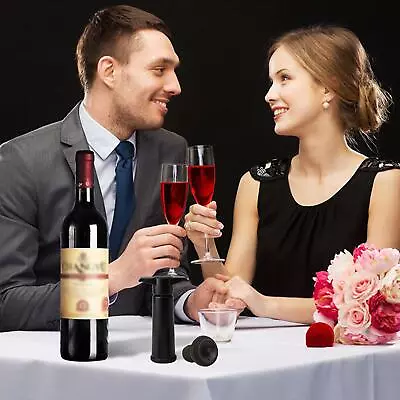 $7.08 • Buy 4Pcs Vacuum Pump Vacu Vin Wine Bottle Saver Seals Plugs Extra Stoppers S7S5