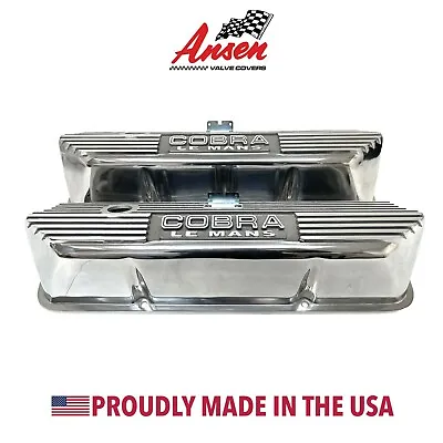 $295 • Buy Ford Performance COBRA LE MANS TALL Valve Covers - Polished Aluminum - M-6582-B