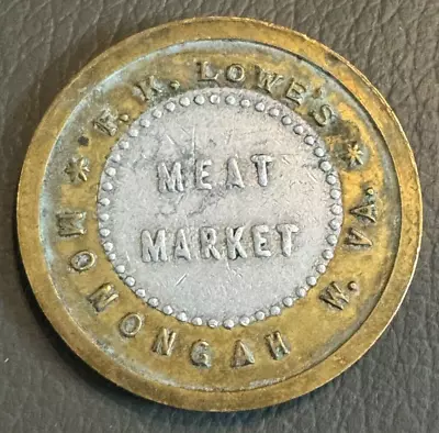 50¢ F.K. Lowes Meat Market Monongah W.VA Marion Co WV Coal Scrip • $26.01