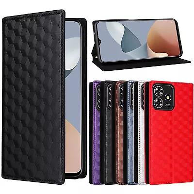 Fashion 3D Magnetic Flip Wallet Leather Stand Phone Case For ZTE Blade A73 4G • $9.89