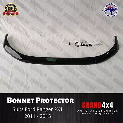 Premium Bonnet Protector Guard For Ford Ranger PX1 2011 - 2015 Tinted Guard • $85