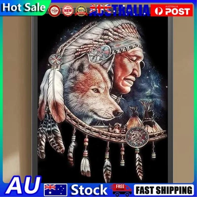 $10.22 • Buy 5D DIY Full Round Drill Diamond Painting Indian Kit Art Home Decoration (B6441) 