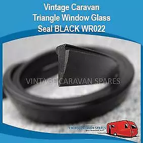 Caravan Window Glass  Rubber  TRIANGLE SEAL BLACK Vintage  WR022 • $3.70