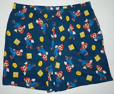 NWT Nintendo SUPER MARIO BROS Men's Cotton Pajama Lounge SHORTS* 5XL • $17.99