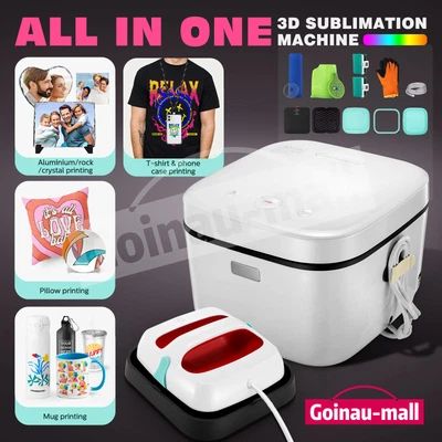 $389.39 • Buy 3D Vacuum Sublimation Printer Machine Heat Press Transfer Blank Printing Kit