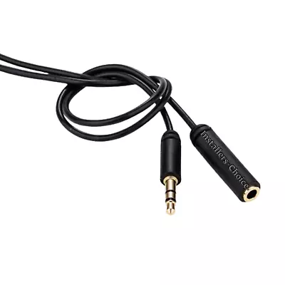 3ft 3.5mm Audio Male To Female Extension AUX Cable Stereo Headphone Slim Cable • $3.45