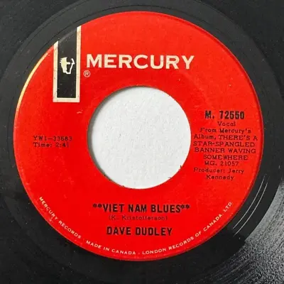Dave Dudley - Vietnam Blues 7  Vinyl (ex) M72550 Canada Import • £4.99