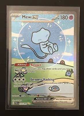 Pokémon TCG Mew Ex Scarlet & Violet: Paldean Fates 232/091 Holo Special... • $47.69