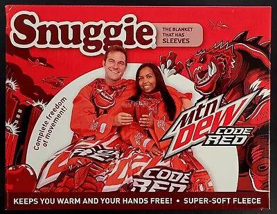 Snuggie MTN Mountain Dew Code Red Blanket With Sleeves  Snuggie For Adult • $29.95