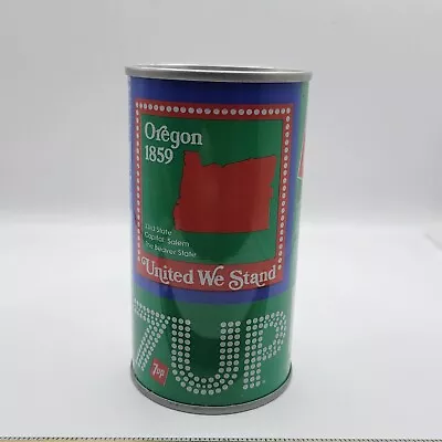 7up United We Stand Soda Pop Can #37 Oregon - Vintage • $6.74