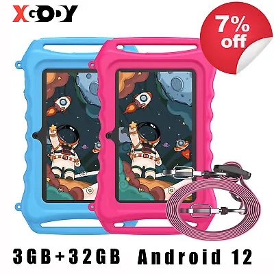 $74.95 • Buy 7  Inch WIFI Tablet Android Quad Core Kids Tablet PC 3+32GB HD GMS Dual Camera