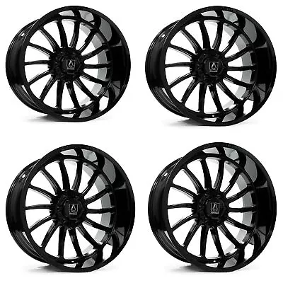 Set 4 20  Axe Wheels Chronus Gloss Black 20x10 6x135 6x5.5 -19mm Lifted Rims • $1500