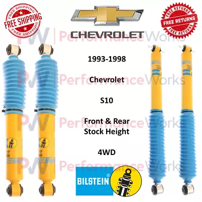 Bilstein B6 Front & Rear 0  Shock Absorber Set Fits 1993-1998 Chevrolet S10 4WD • $331.56