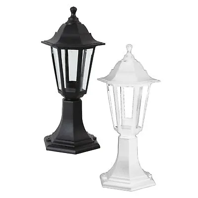 Traditional Outdoor LED IP44 Patio Light Fitting Post Top Lantern Lamp Garden • £29.92