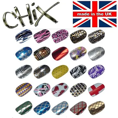 Professional NAIL WRAPS Foils Stickers Vinyl Print Beauty Salon Decals Tip UK 2 • $9.95