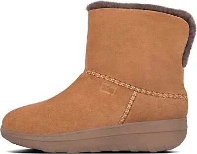 £89.99 • Buy £130 Fitflop Size 6 39 Mukluk Shorty Iii Chestnut Tan Suede Wedge Ankle Boots Bn