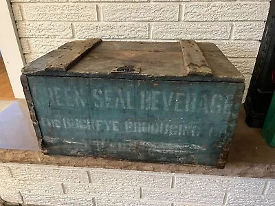 Rare Vintage Antique Green Seal Beverage Buckeye Producing  Pre Pro Beer Crate  • $342.49