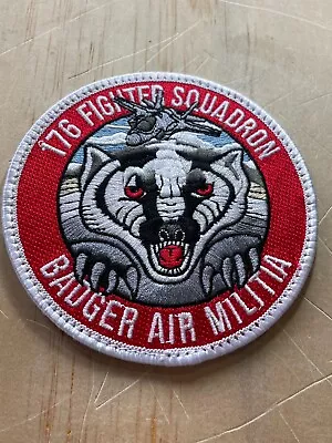 2000s? US AIR FORCE PATCH-BADGER AIR MILITIA-176th FS-WISCONSIN ANG-ORIGINAL! • $2.25