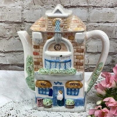 £9.99 • Buy Vintage Novelty Teapot Collectable Wine Bar Cottage Building