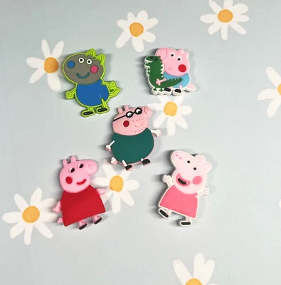 Peppa Pig Characters - Croc Shoe Charms Jibbitz Style UK • £6.99