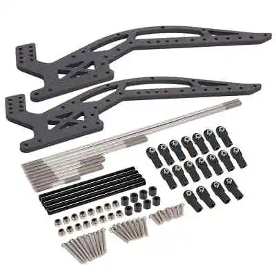 Carbon Fiber MOA Chassis Kit W/ Links For 1/10 RC Crawler Comp Builds Rigs Capra • $48.98