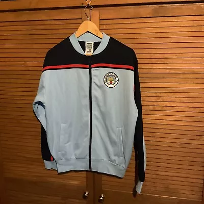 Score Draw Retro Manchester City Full Zip Jacket Size Men’s Large  • £19.99