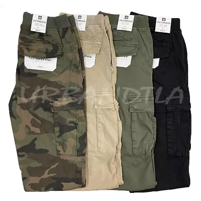 Men's Casual Stretch Cargo Jogger Pants Camo Cargo Pants S-5XL JG3024 • $30.95