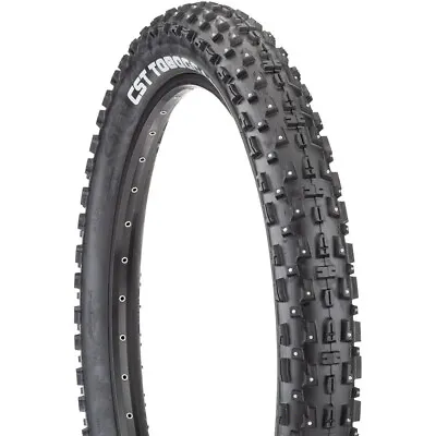 CST Toboggan Tire 26 X 4 Clincher Wire Black Studded Oversize Studded Tire • $99.55